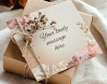 Romantic Floral Art Card | Printable Watercolor Stationery Set