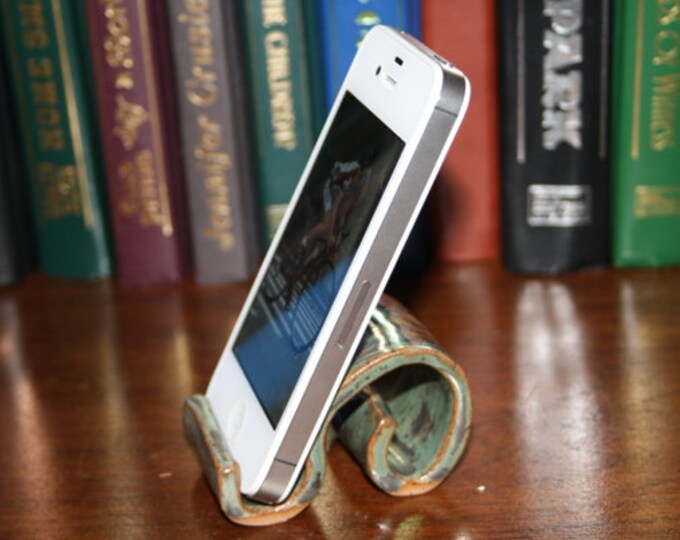 Handmade iPhone Display Stand Dock and Card Holder Pottery Etsy