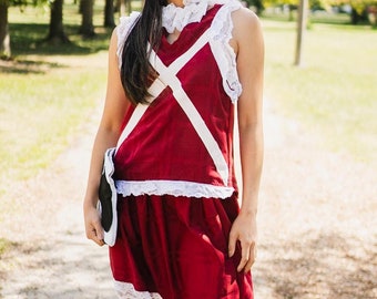 Red Barn Skirt Tank Coordinates - Size Small - One of a Kind