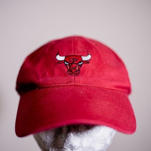 Vintage 90s Child&#39;s Size Official Chicago Bulls Pepsi Co Velcro Baseball Cap