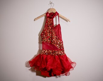 red dance outfit