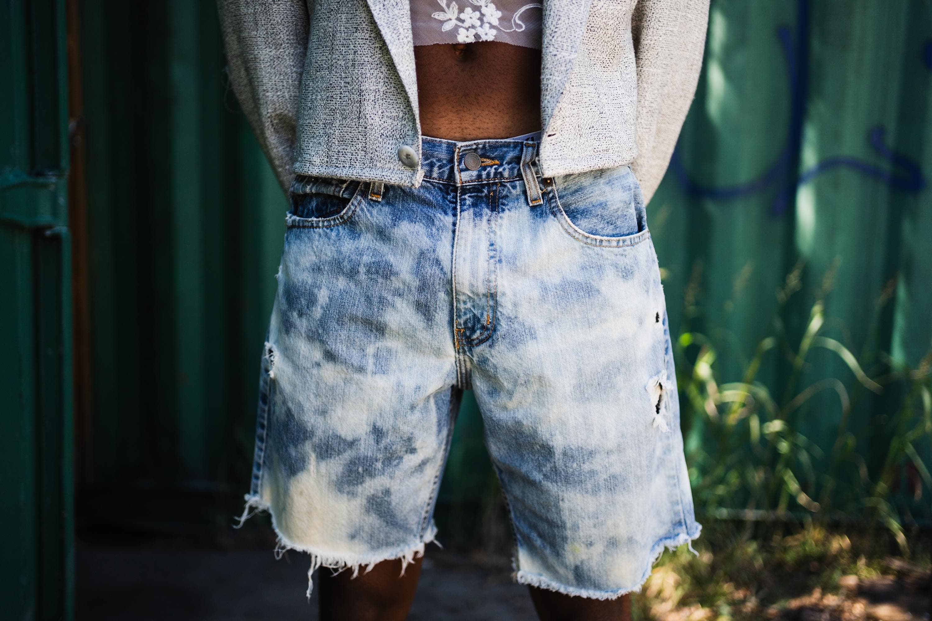 Bleach Stained Jeans - Etsy