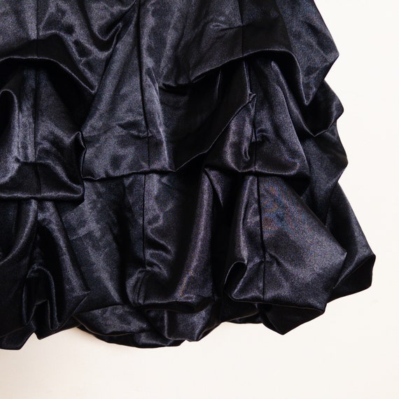 90s Black and Purple Lace Short Formal Dress - Sp… - image 6