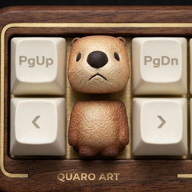 Pgdn Keyboared Key Cute 3D Resin Animal Keycaps – Bear, Tiger, Crocodile, Pig or Dog ...