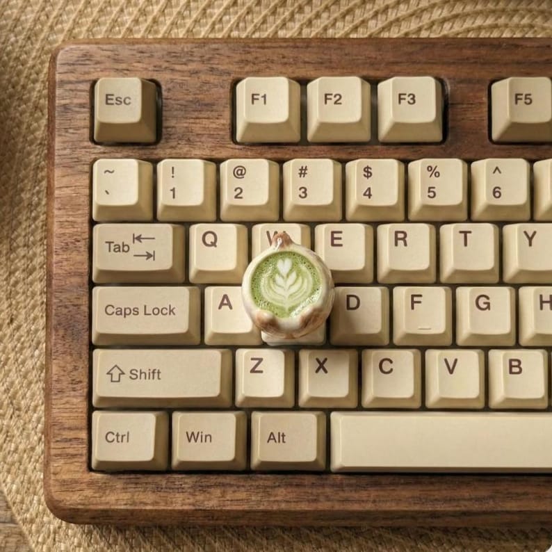 Cute Cat Coffee 3D Keycap – Kawaii Latte Art Mechanical Keyboard Key, Cherry MX Compatible, Cozy Desk Aesthetic Gift, Gifts for Her and Him image 4