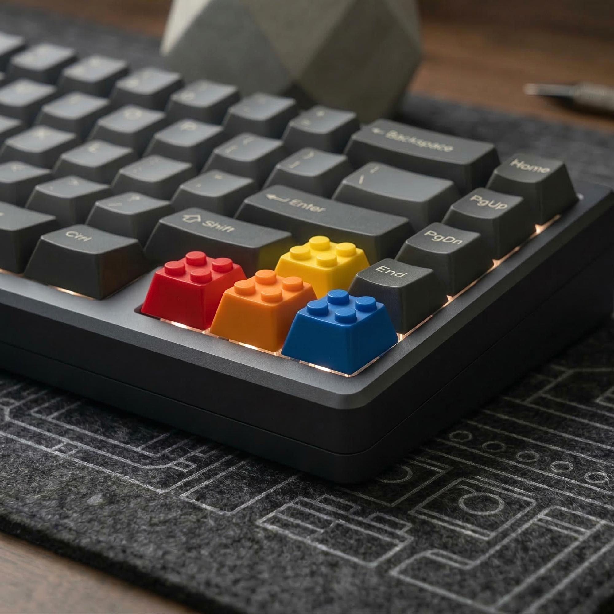 Colorful Brick 3D Printed Keycaps – WASD & Arrow Keys Mechanical ...