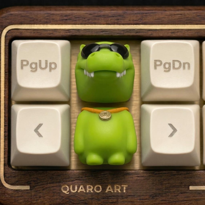 Pgdn Keyboared Key Cute 3D Resin Animal Keycaps – Bear, Tiger, Crocodile, Pig or Dog ...