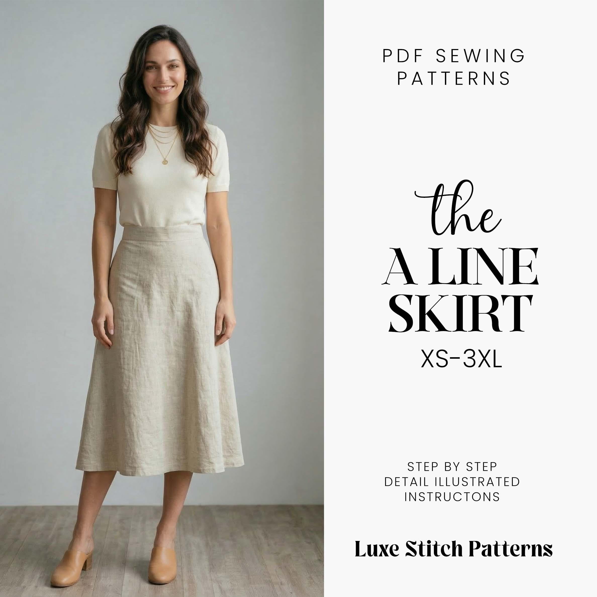 chinese dress ladies The Brown Elastic Waist Plaid A-Line Midi Skirt