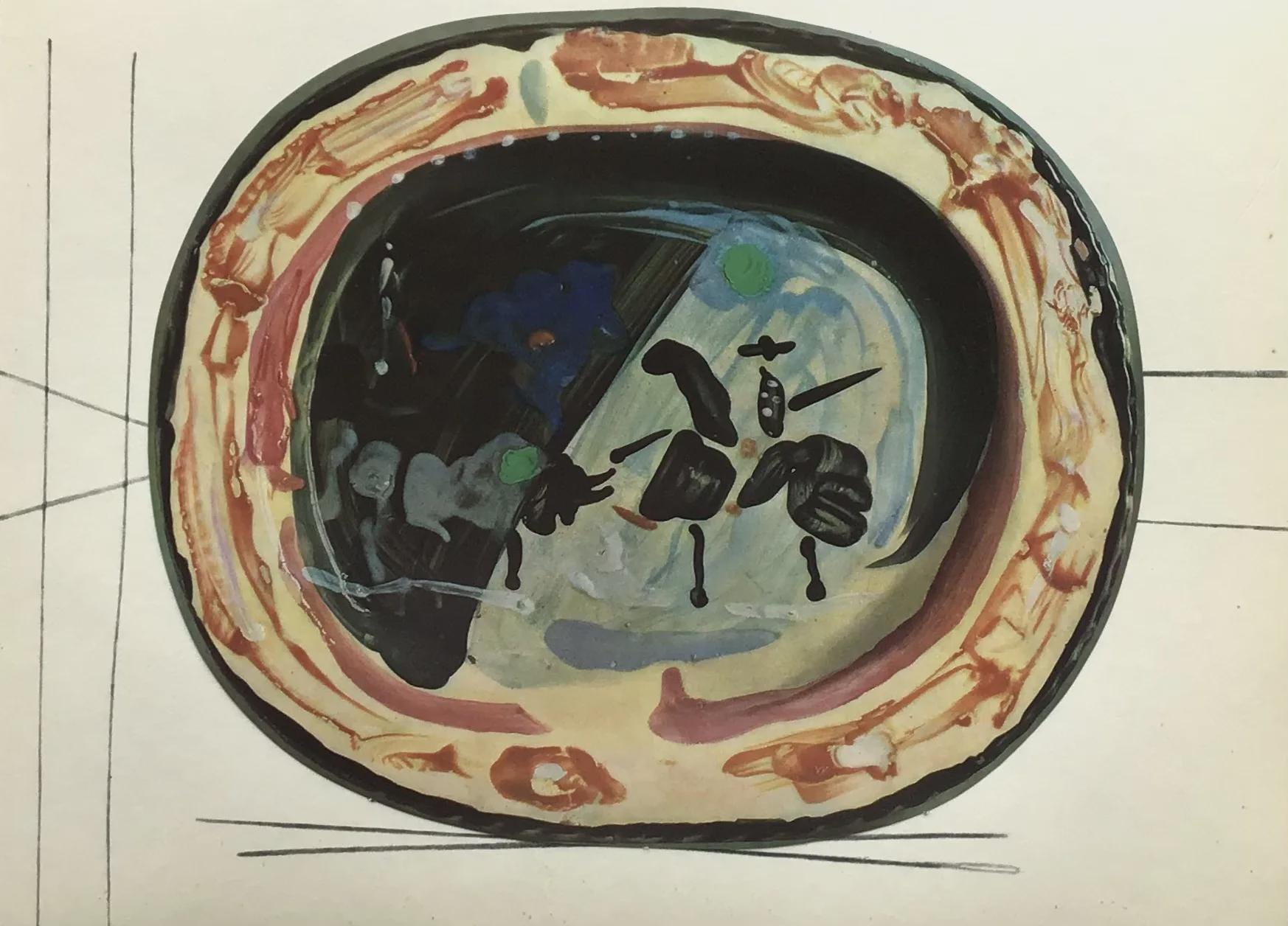 Picasso ceramic plate - Etsy 日本