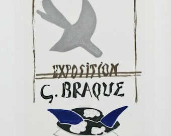 Braque Lithograph 98 Maeght 1959 Art in Posters