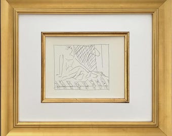 Picasso 27 Siedząca kobieta i koń w ramie