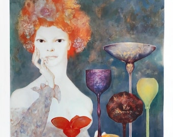 Leonor Fini Photogravure 7 La Gardienne des Sources 1980