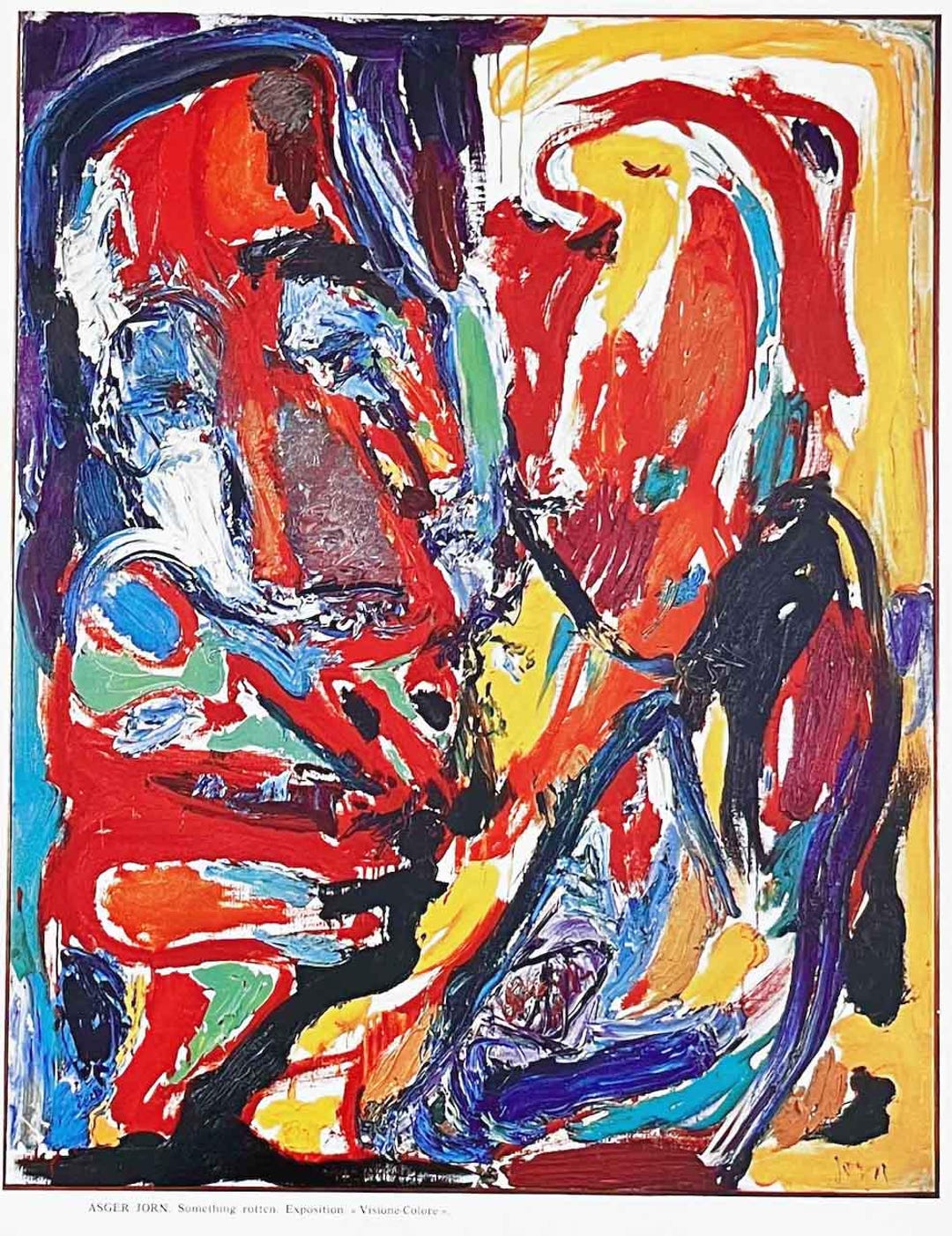 Asger Jorn Something Rotten Xxe Siecle 1965 - Etsy