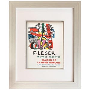 Leger Lithograph 37 Oeuvres Recentes Art in Posters 1959 framed
