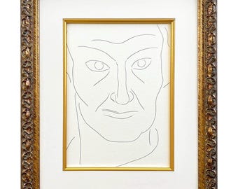 Henri Matisse 136 Porträtt av Baudelaire inramat