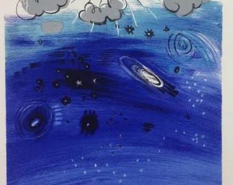 Litografia Dufy'ego 29 Planetarium Sztuka w plakatach
