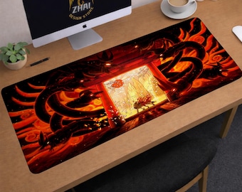 Okami Desk Mat | Amaterasu Mouse Pad | Large Desk Pad | Gaming Desk Decor