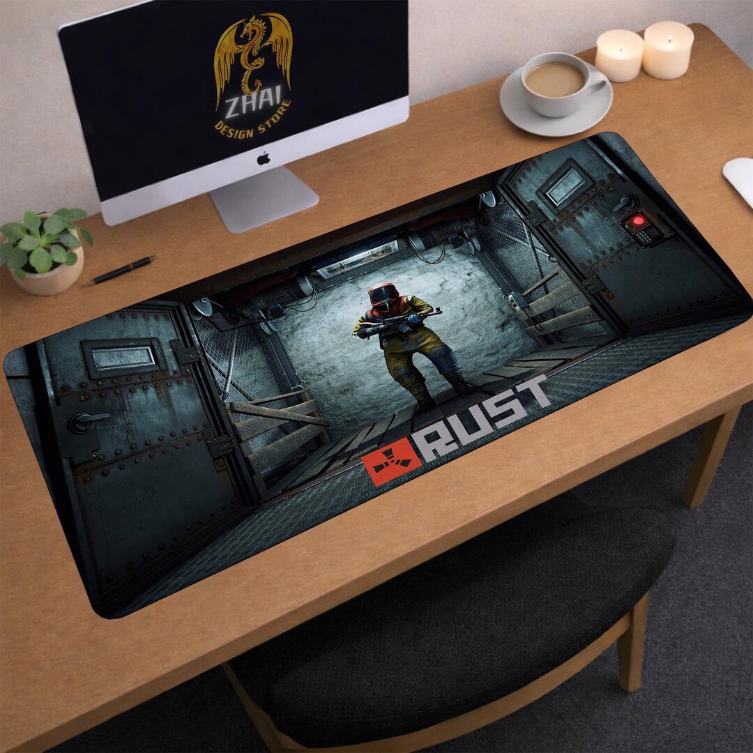 Rust Desk Mat | Rust Mouse Pad | Large Desk Pad | Gaming Desk Decor - Etsy
