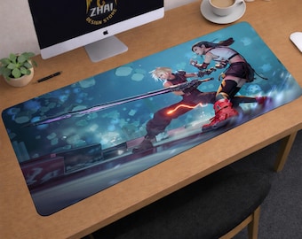 Final Fantasy Desk Mat | Cloud Strife Mouse Pad | Large Desk Pad | Gaming Desk Decor