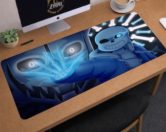 Undertale Desk Mat | Sans Mouse Pad | Large Desk Pad | Gaming Desk Decor