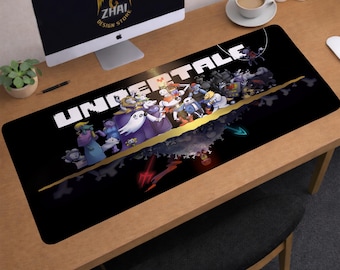 Undertale Desk Mat | Frisk Mouse Pad | Large Desk Pad | Gaming Desk Decor