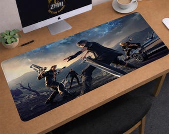 Final Fantasy Desk Mat | Noctis Lucis Caelum Mouse Pad | Large Desk Pad | Gaming Desk Decor