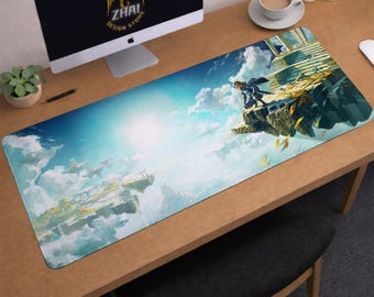 The Legend of Zelda Schreibtischunterlage | Breath of the Wild Maus Unterlage | GROSSE Schreibtischunterlage | Gaming Schreibtisch Dekor
