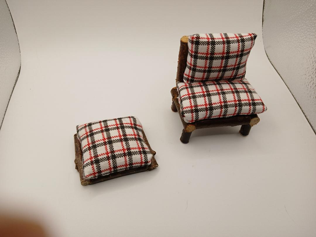 Cuccia Per Cani In Miniatura Per Casa Delle Bambole - Scala 1:12 - Tessuto Zampa E Plaid - Foto 2