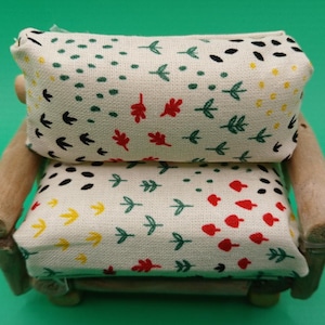 Dollhouse Log cabin furniture- sofa chair