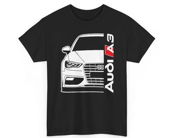 Audi A3 Front Illustration Tee | Car Enthusiast Shirt