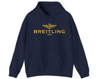 Breitling 1884 Hoodie Logo | White Pullover Sweatshirt