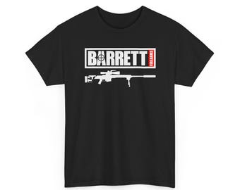 Barrett Sniper Rifle inspired Tee | Firearm Graphics, Military Tactical Shirt