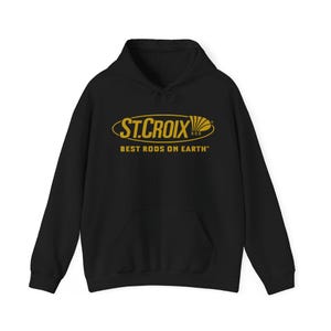 St. Croix Rod Logo Hoodie | Vintage Fishing Apparel Sweatshirt
