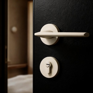 Poignée à levier minimaliste, ensemble de serrure de poignée de porte en métal