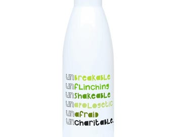 Be Uncharitable Water bottle (Emerald)