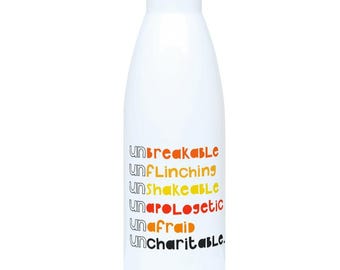 Be Uncharitable Water Bottle (Amber)