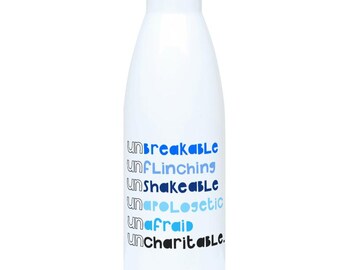 Be Uncharitable Water Bottle (Sapphire)