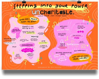 Uncharitable - Stepping Into Your Power Print (A3+A2)