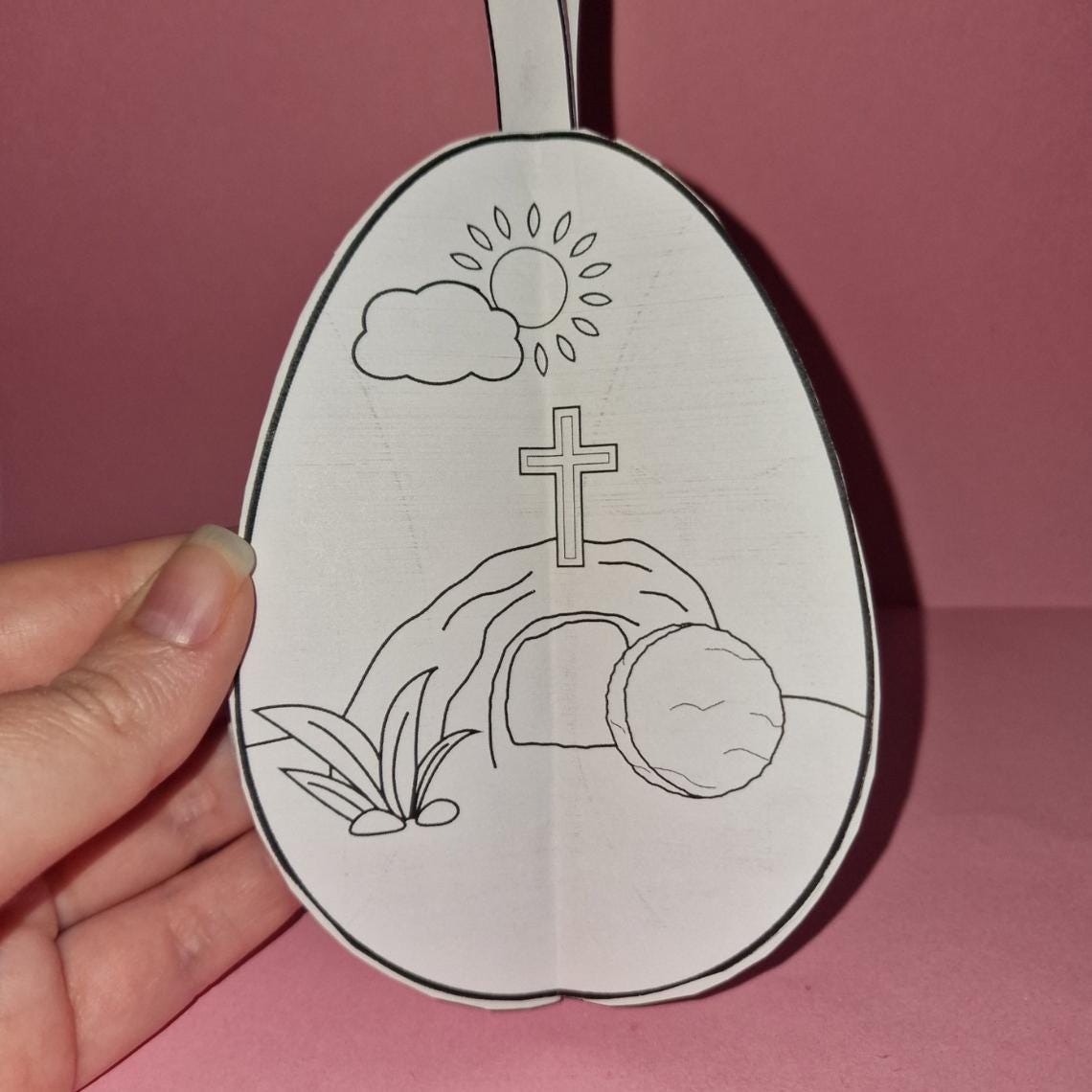 Easter Story 3D Egg Craft for Kids, Sunday School | A4 PDF | Religious ...