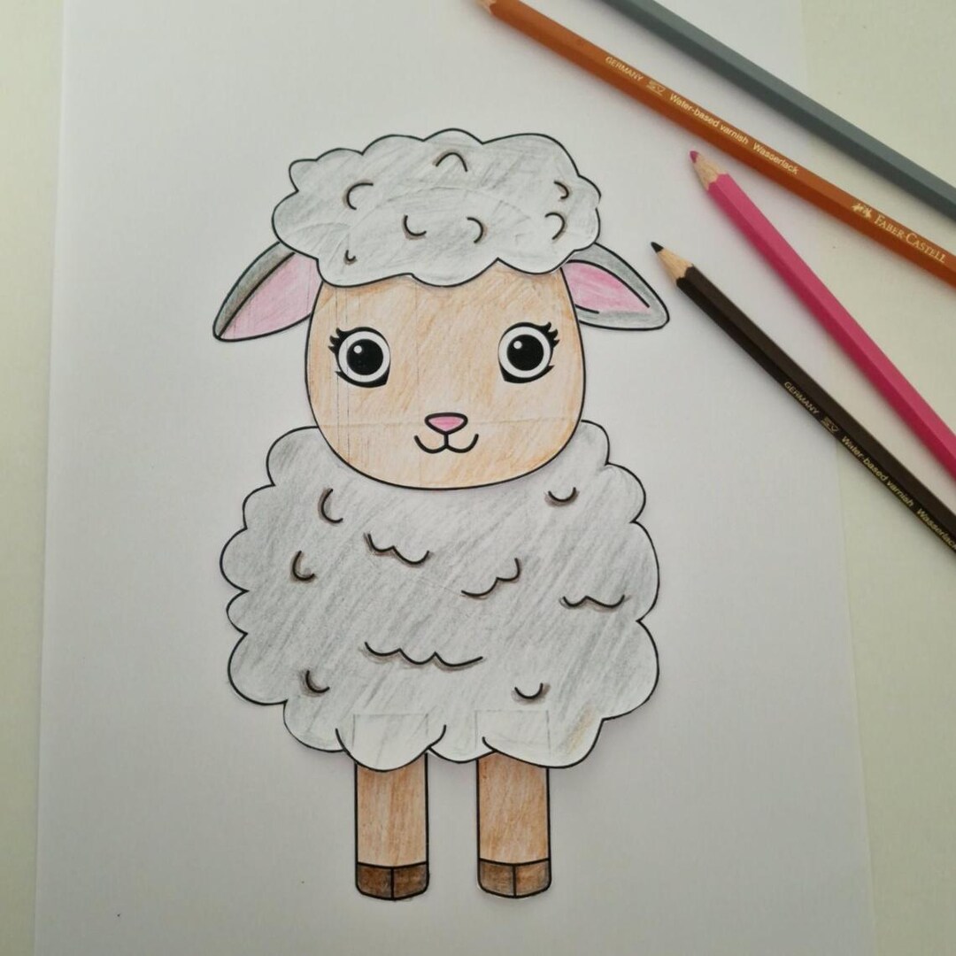 Printable Sheep Craft for Kids | Cut and Paste Lamb Activity | Coloring ...
