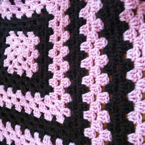 Handmade Crochet Granny Square stitch crochet blanket afghan bedspread cover made to order custom made gift ideas Free Shipping