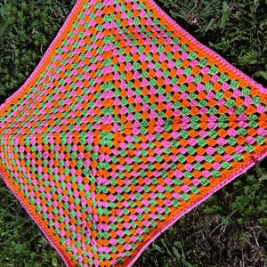 Handmade Crochet blanket made to order granny square stitch unique gift ideas handmade items