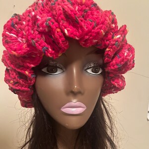 Handmade Crochet Ruffle Hat | Cozy and Warm Stylish Winter Accessory