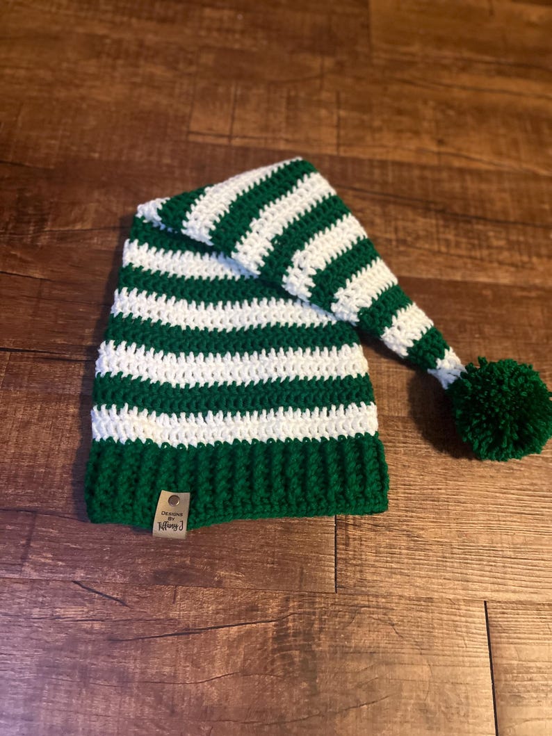 green and white with green brim