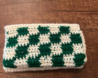 Handmade Crochet Checker Board Wallet