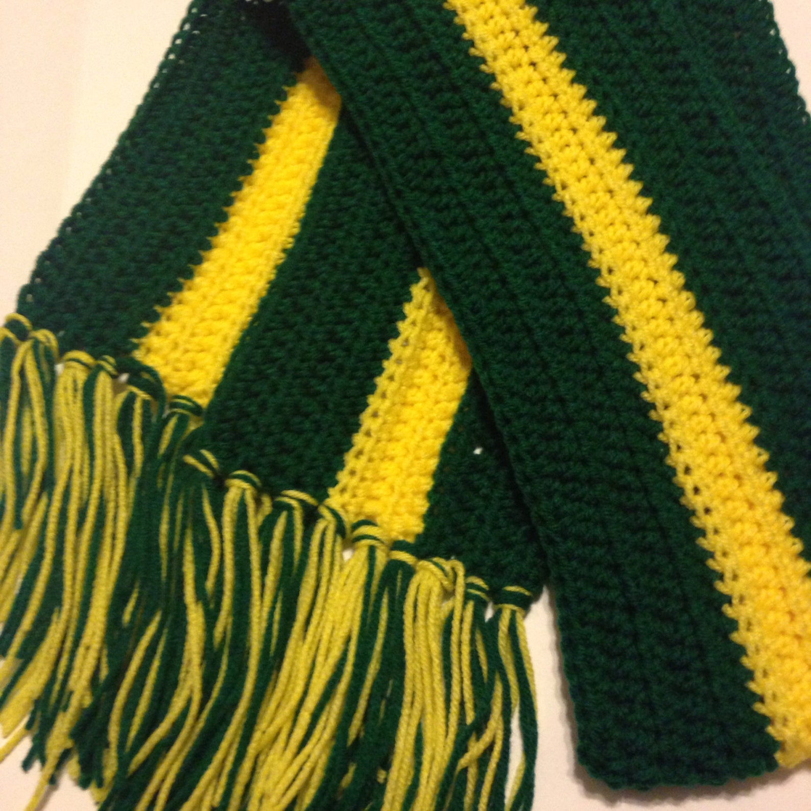 Handmade Crochet Green Bay Packers Scarf Unique Gift Under 30 Etsy