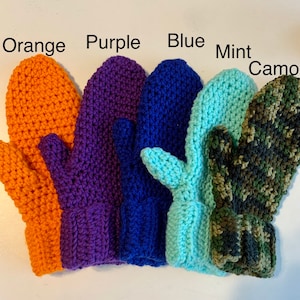 Handmade Crochet Mittens  | Free Shipping | Winter Accessories | Gift Under 35