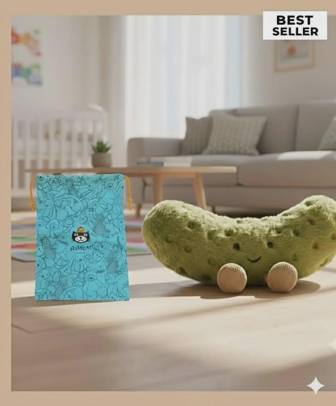 Jellycat Amuseables Pickle Plush Toy – Stuffed Plush, Fun Collectible ...