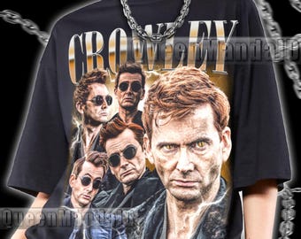 Crowley Vintage jaren 90 retro T-shirt, T-shirt waaier PK144