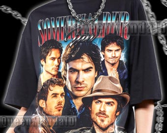 Ian Somerhalder Shirt Vintage 90s Style T-Shirt, Retro Fan Gift PK246